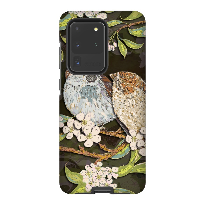 Galaxy S20 Ultra StrongFit Sweet Sparrows by Lotti Brown