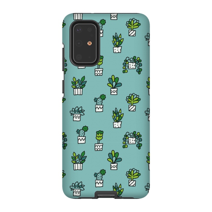Galaxy S20 Plus StrongFit Cute house plants by Anna Alekseeva