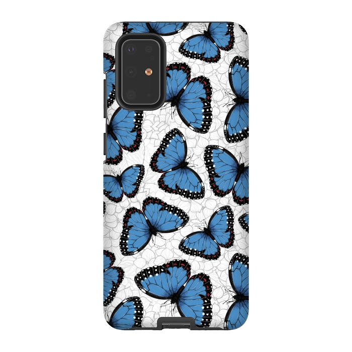 Galaxy S20 Plus StrongFit Blue morpho butterflies by Katerina Kirilova