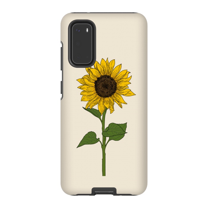 Galaxy S20 StrongFit Sunflower by Jms