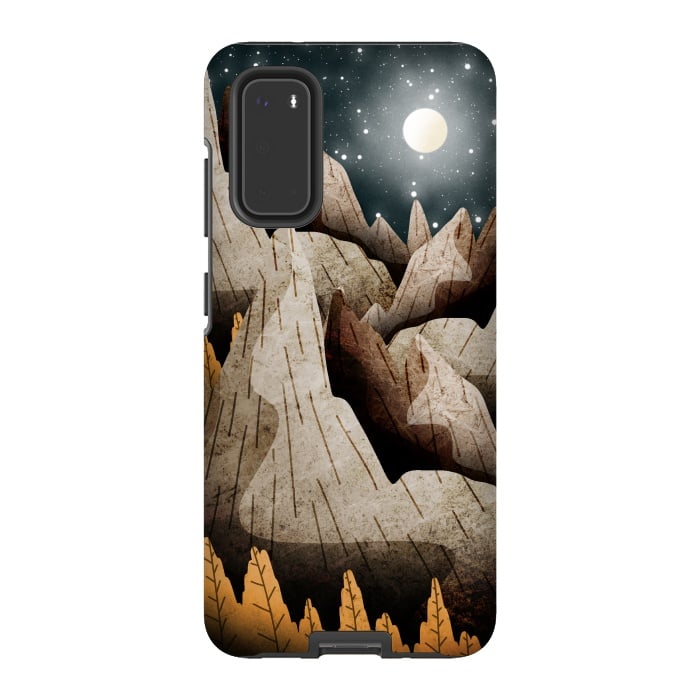 Galaxy S20 StrongFit Mountainous mountain and peaks by Steve Wade (Swade)