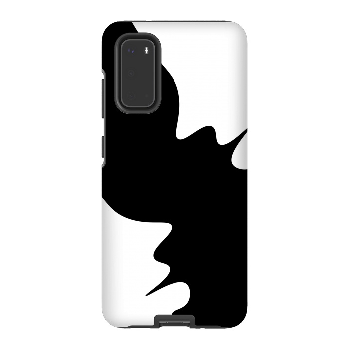Galaxy S20 StrongFit Black and White Minimal Art-I by Creativeaxle