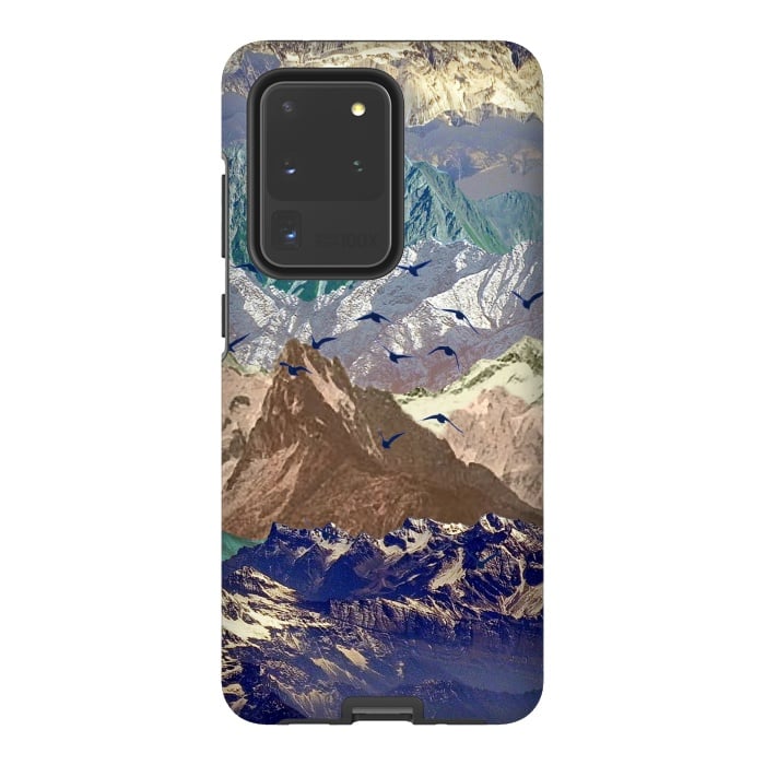 Galaxy S20 Ultra StrongFit Mountain landscape utopic nature collage  by Oana 