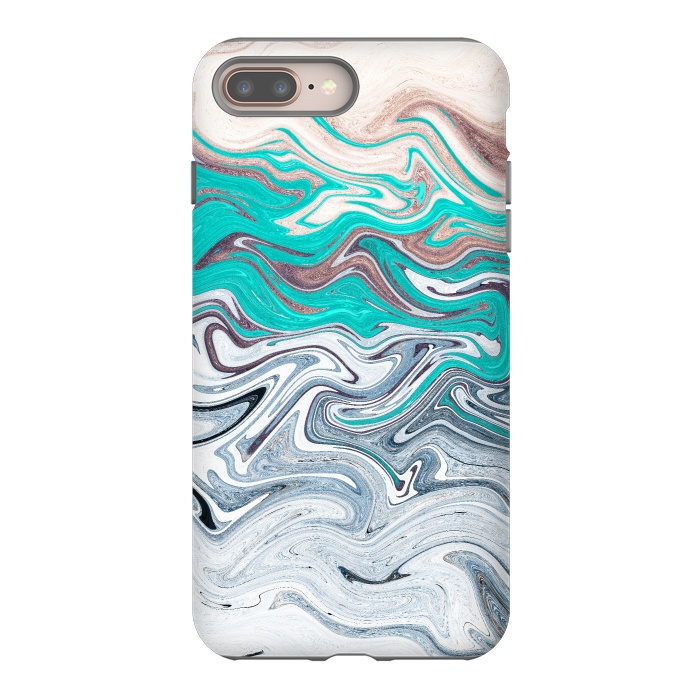 iPhone 7 plus StrongFit The liquid marble beach by Steve Wade (Swade)
