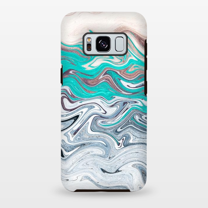 Galaxy S8 plus StrongFit The liquid marble beach by Steve Wade (Swade)