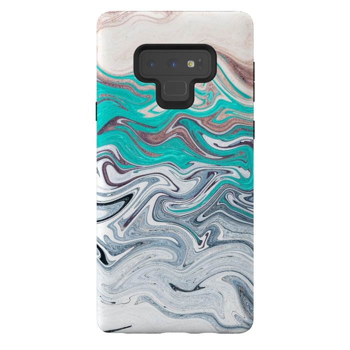 Galaxy Note 9 StrongFit The liquid marble beach by Steve Wade (Swade)