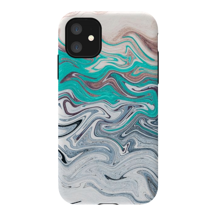 iPhone 11 StrongFit The liquid marble beach by Steve Wade (Swade)