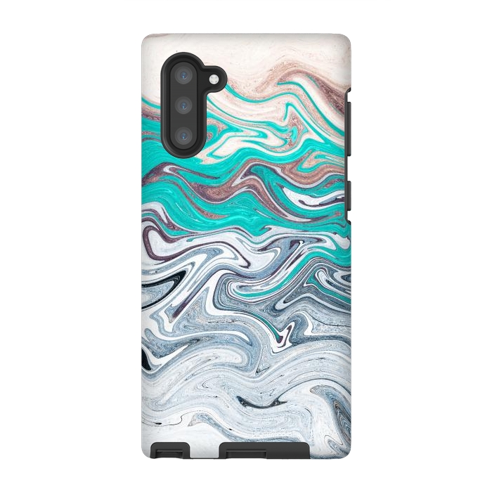 Galaxy Note 10 StrongFit The liquid marble beach by Steve Wade (Swade)