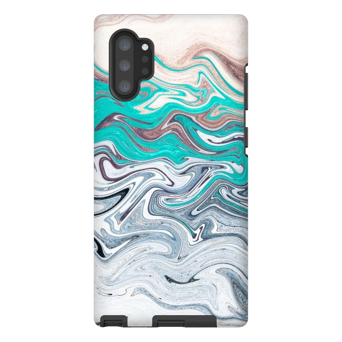 Galaxy Note 10 plus StrongFit The liquid marble beach by Steve Wade (Swade)