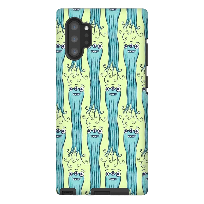 Galaxy Note 10 plus StrongFit Cute Octopus Sea Monster Character by Boriana Giormova