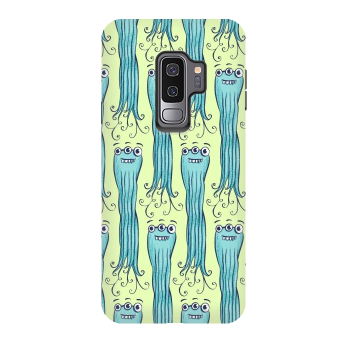 Galaxy S9 plus StrongFit Cute Octopus Sea Monster Character by Boriana Giormova