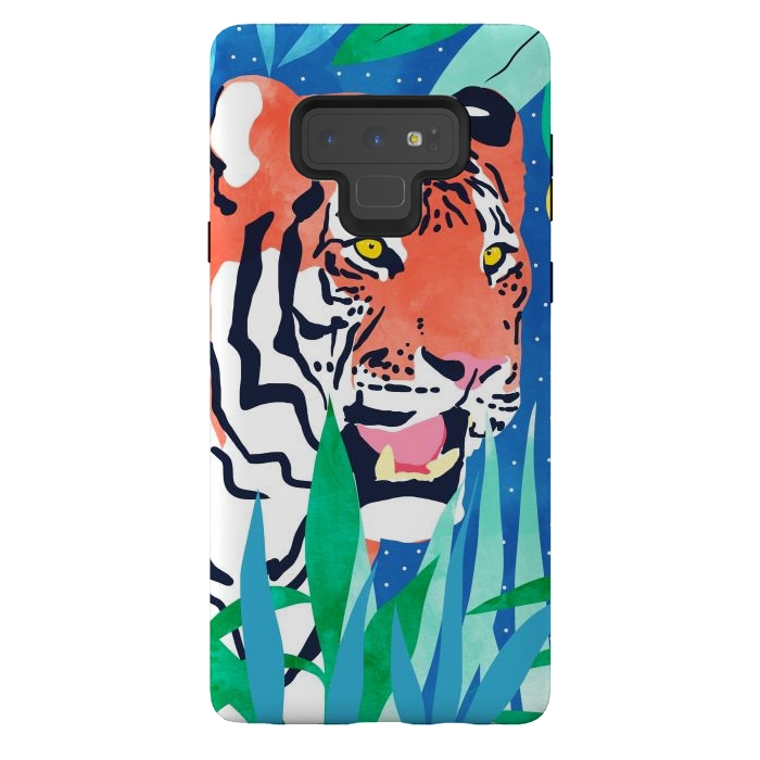 Galaxy Note 9 StrongFit Tiger Forest by Uma Prabhakar Gokhale
