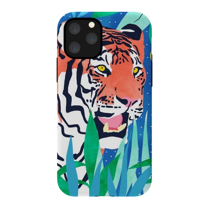 iPhone 11 Pro StrongFit Tiger Forest by Uma Prabhakar Gokhale