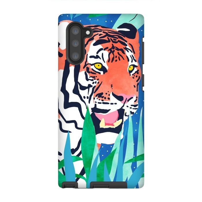 Galaxy Note 10 StrongFit Tiger Forest by Uma Prabhakar Gokhale