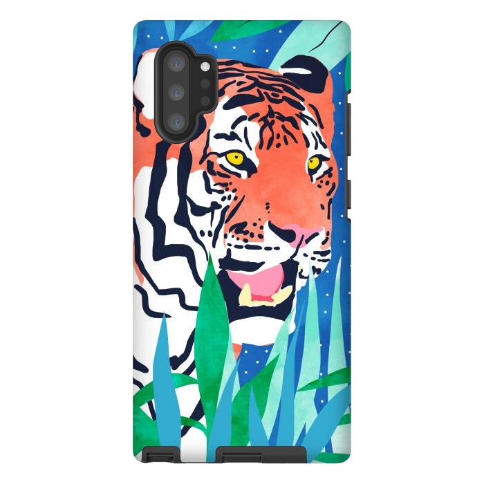 Galaxy Note 10 plus StrongFit Tiger Forest by Uma Prabhakar Gokhale