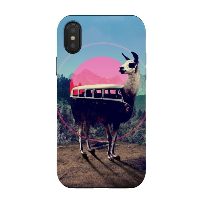 iPhone Xs / X StrongFit Llama Van by Ali Gulec