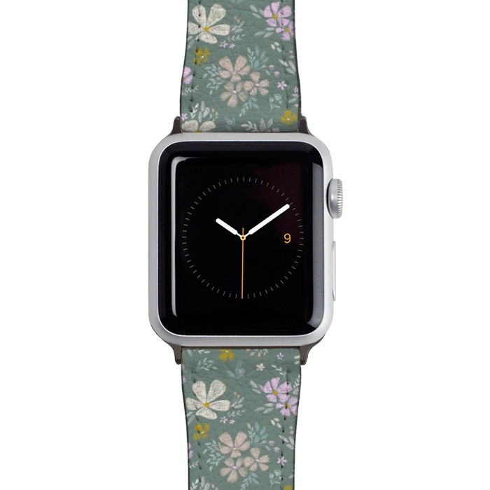 Watch 42mm / 44mm Strap PU leather Spring Bouquet by Tishya Oedit