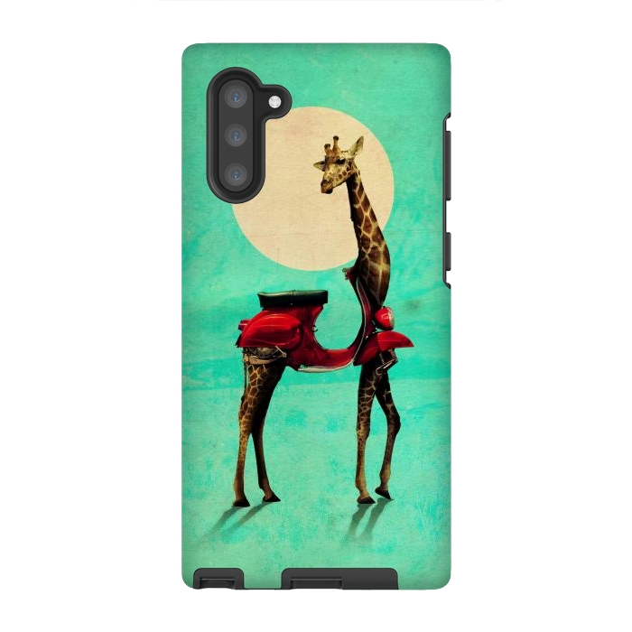 Galaxy Note 10 StrongFit Giraffe Scooter by Ali Gulec