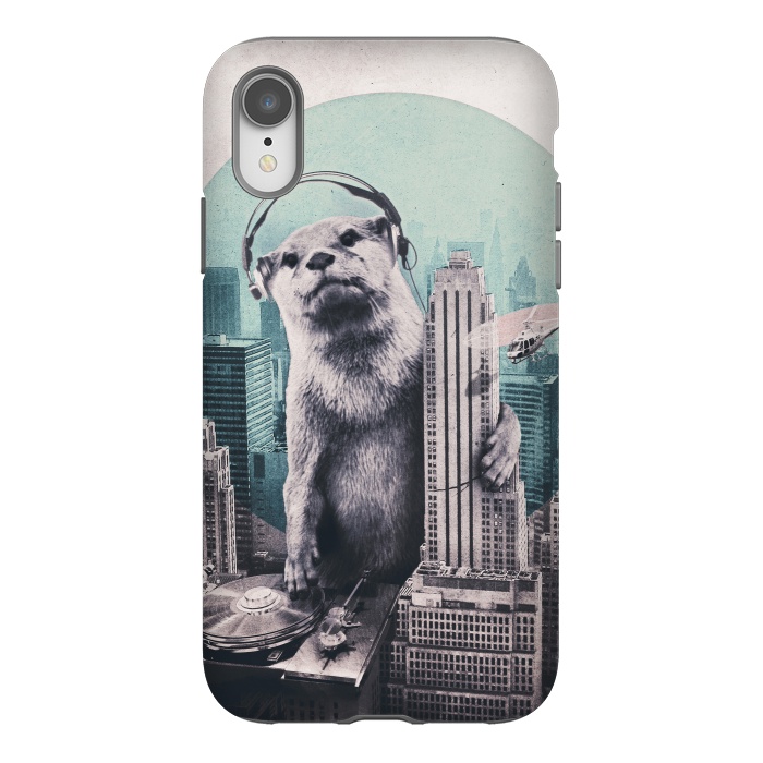 iPhone Xr StrongFit DJ Otter by Ali Gulec