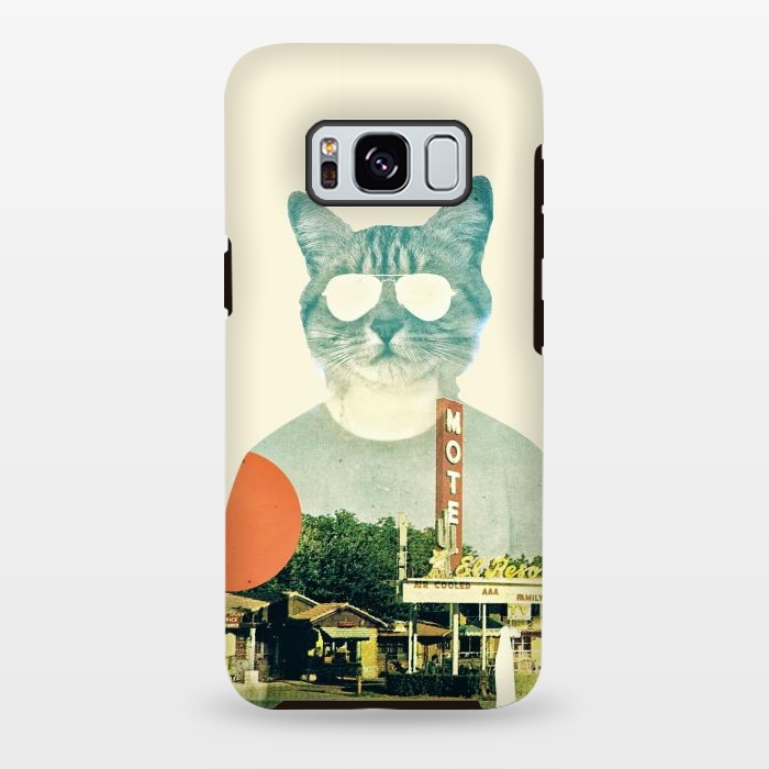 Galaxy S8 plus StrongFit Cool Cat by Ali Gulec