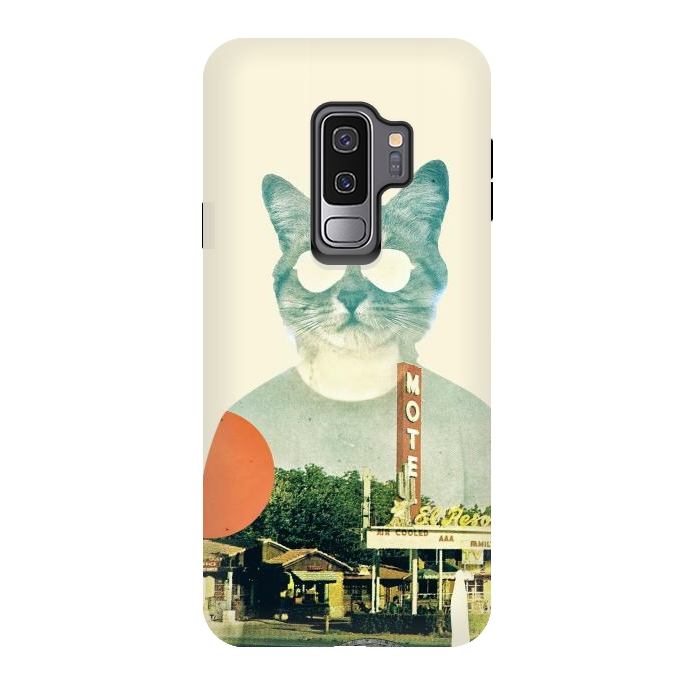 Galaxy S9 plus StrongFit Cool Cat by Ali Gulec