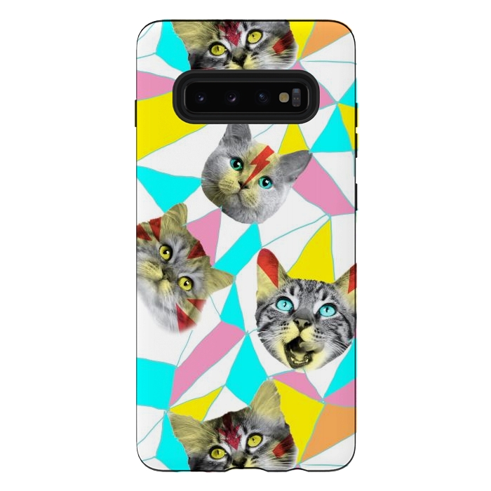 Galaxy S10 plus StrongFit Cats Band by Ali Gulec