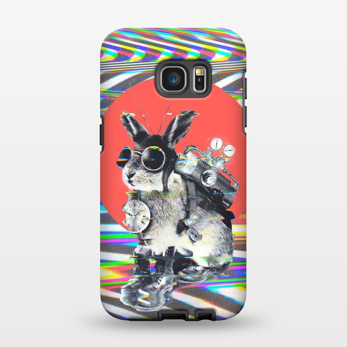 Galaxy S7 EDGE StrongFit Time Traveler Bunny by Ali Gulec