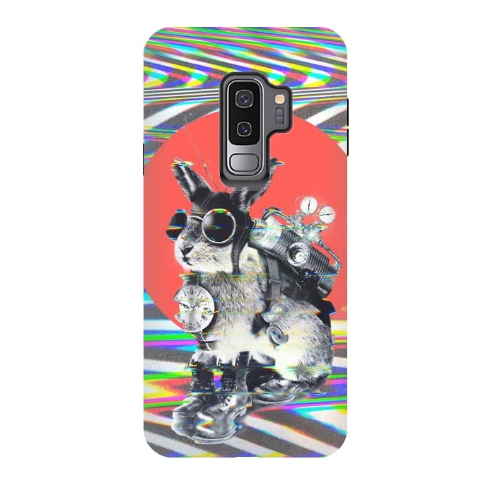 Galaxy S9 plus StrongFit Time Traveler Bunny by Ali Gulec