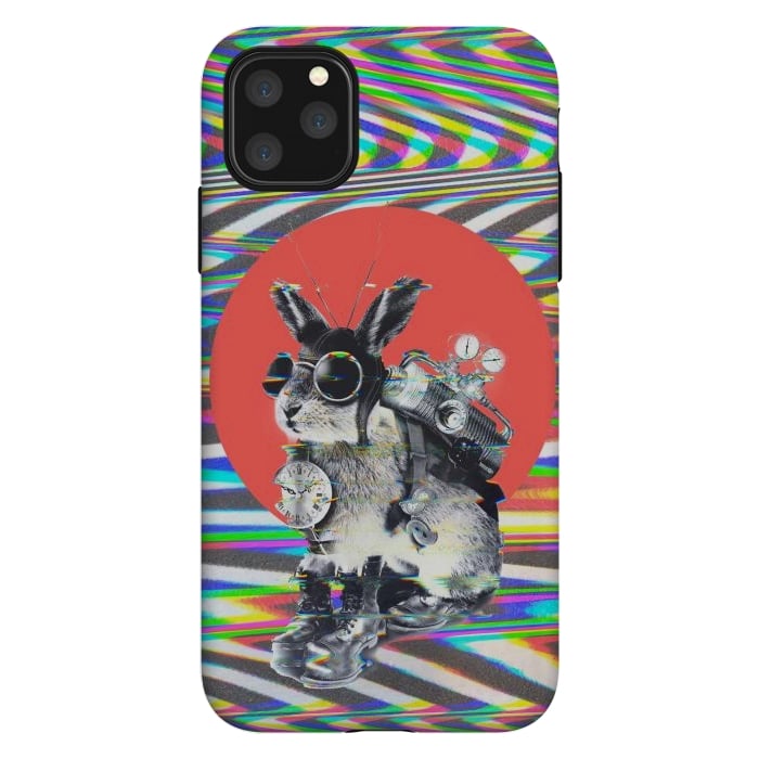 iPhone 11 Pro Max StrongFit Time Traveler Bunny by Ali Gulec