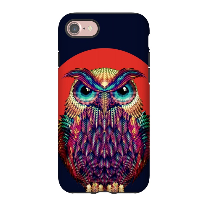 iPhone 7 StrongFit Geometric Owl by Ali Gulec