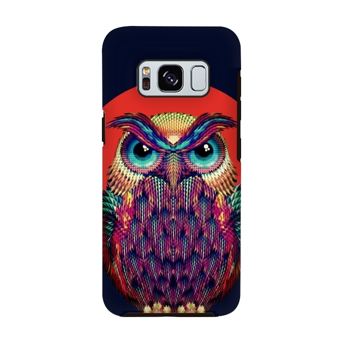 Galaxy S8 StrongFit Geometric Owl by Ali Gulec