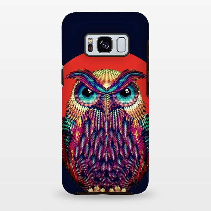 Galaxy S8 plus StrongFit Geometric Owl by Ali Gulec