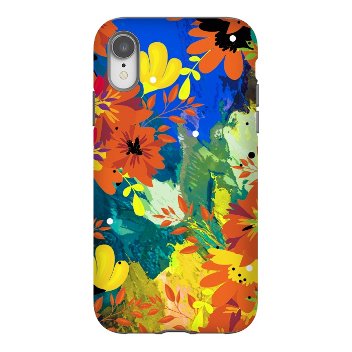 iPhone Xr StrongFit Yellow foresf flowers by Josie