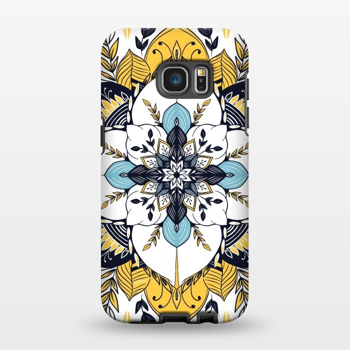 Galaxy S7 EDGE StrongFit Stained Glass Boho by Rose Halsey