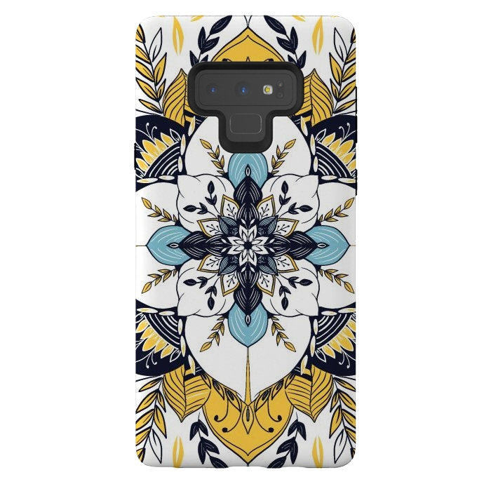 Galaxy Note 9 StrongFit Stained Glass Boho by Rose Halsey