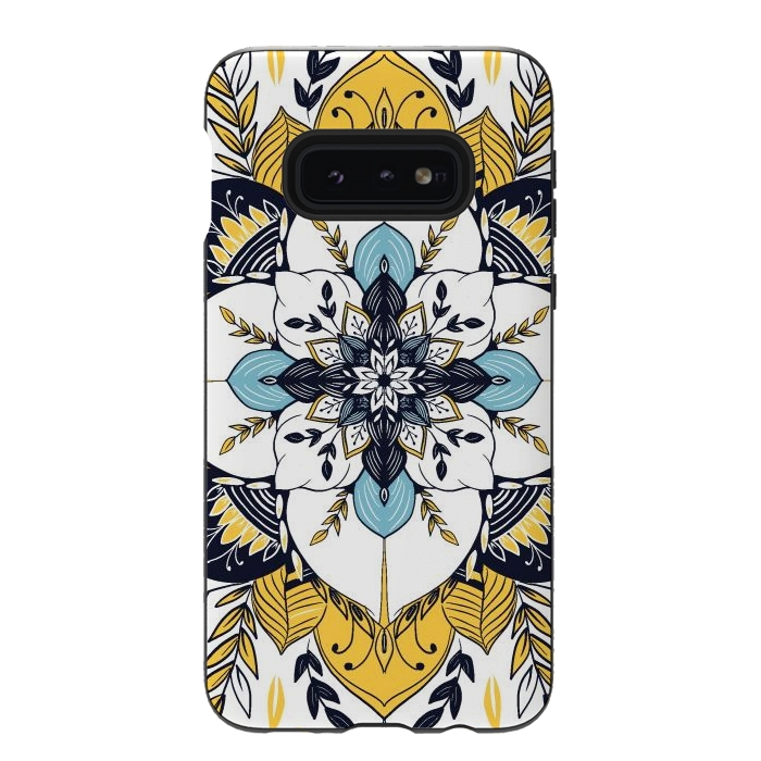 Galaxy S10e StrongFit Stained Glass Boho by Rose Halsey