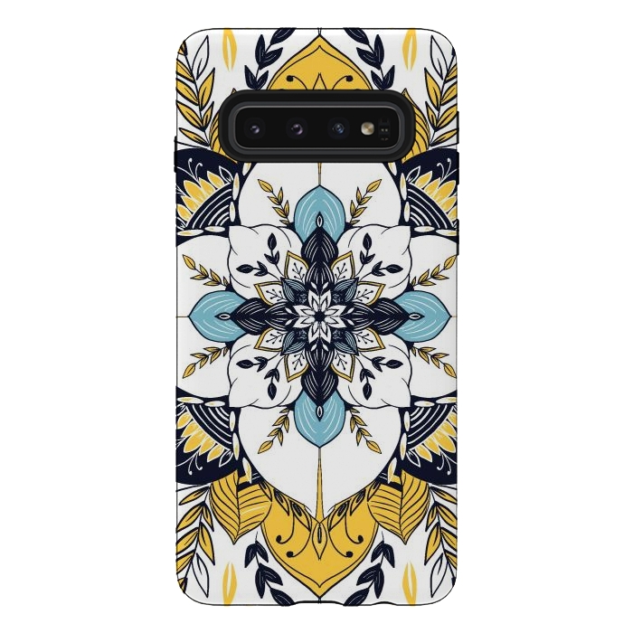 Galaxy S10 StrongFit Stained Glass Boho by Rose Halsey