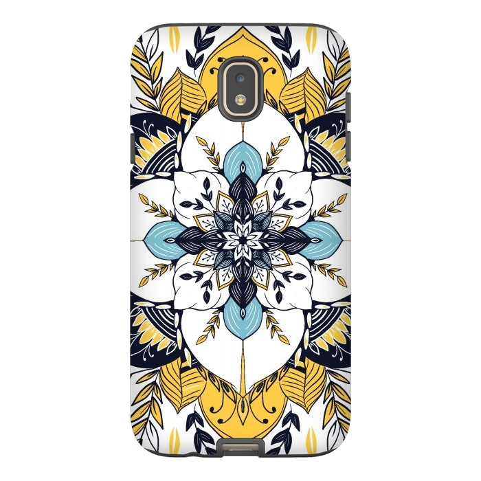 Galaxy J7 StrongFit Stained Glass Boho by Rose Halsey