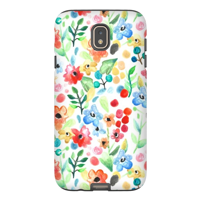 Galaxy J7 StrongFit Flourish - Watercolour Floral by Tangerine-Tane
