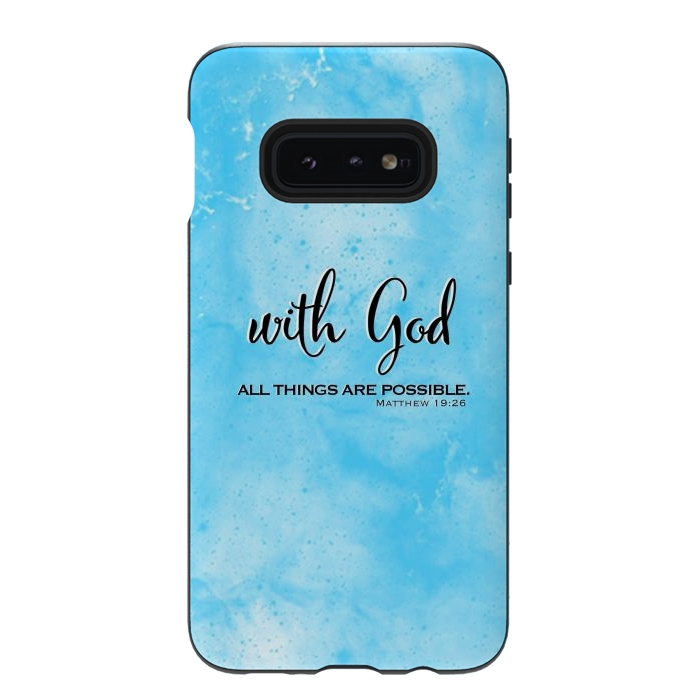Galaxy S10e StrongFit With God by Jms