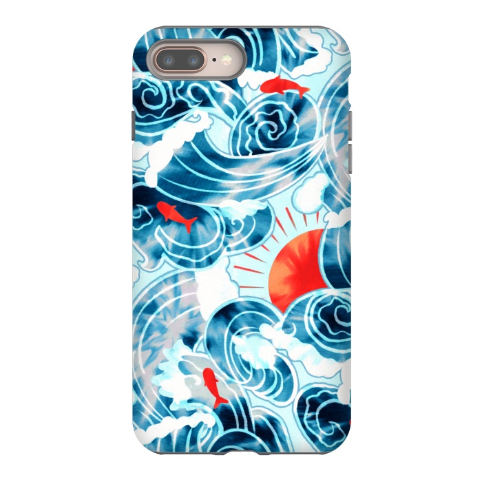 iPhone 7 plus StrongFit Ocean Tide Dye  by Tigatiga