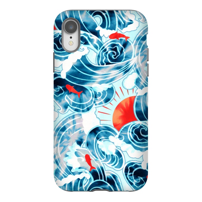 iPhone Xr StrongFit Ocean Tide Dye  by Tigatiga