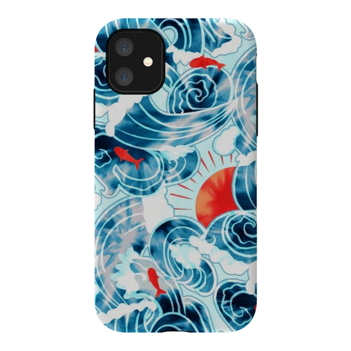 iPhone 11 StrongFit Ocean Tide Dye  by Tigatiga