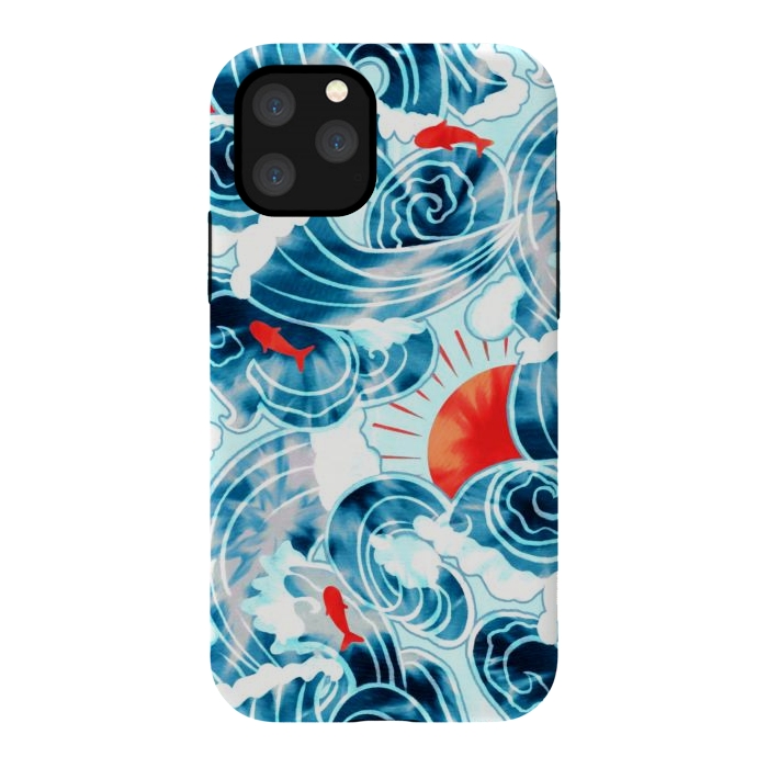 iPhone 11 Pro StrongFit Ocean Tide Dye  by Tigatiga