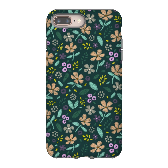 iPhone 7 plus StrongFit Wildflowers by Tishya Oedit