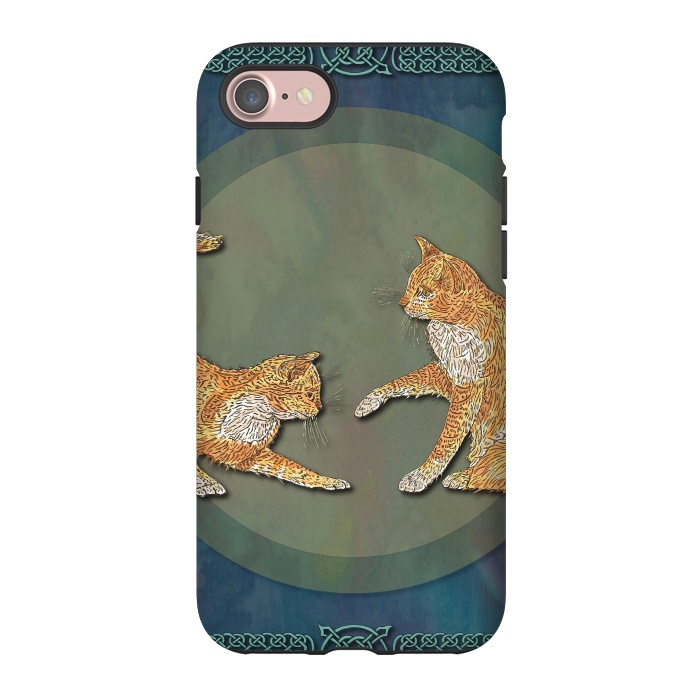 iPhone 7 StrongFit Ginger Cats by Lotti Brown