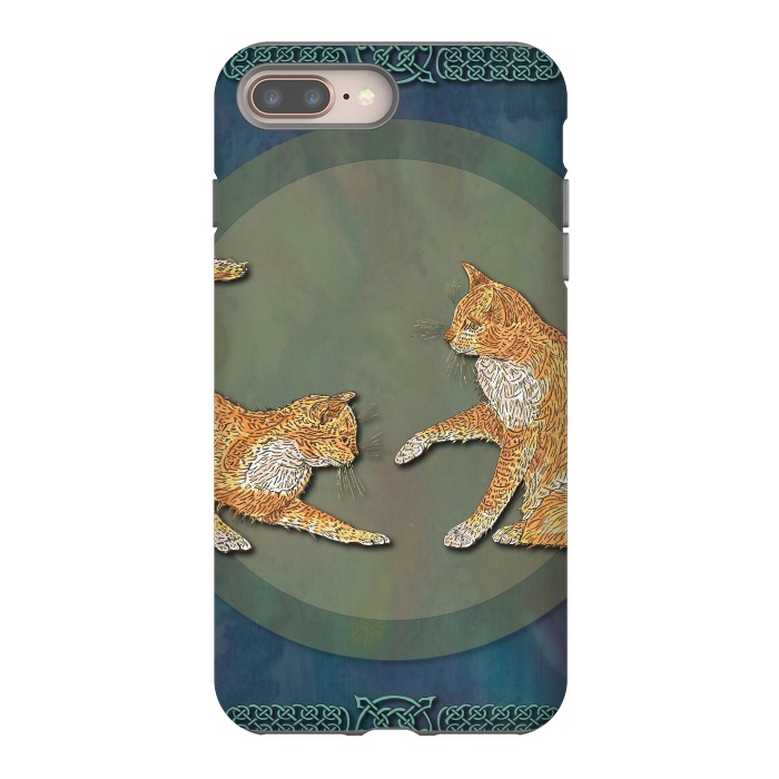 iPhone 7 plus StrongFit Ginger Cats by Lotti Brown