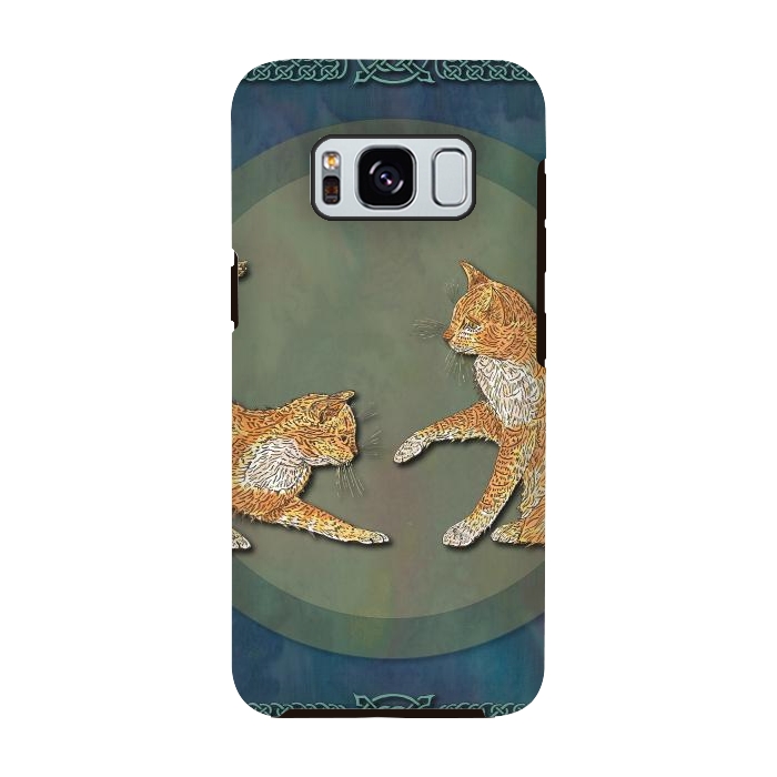 Galaxy S8 StrongFit Ginger Cats by Lotti Brown
