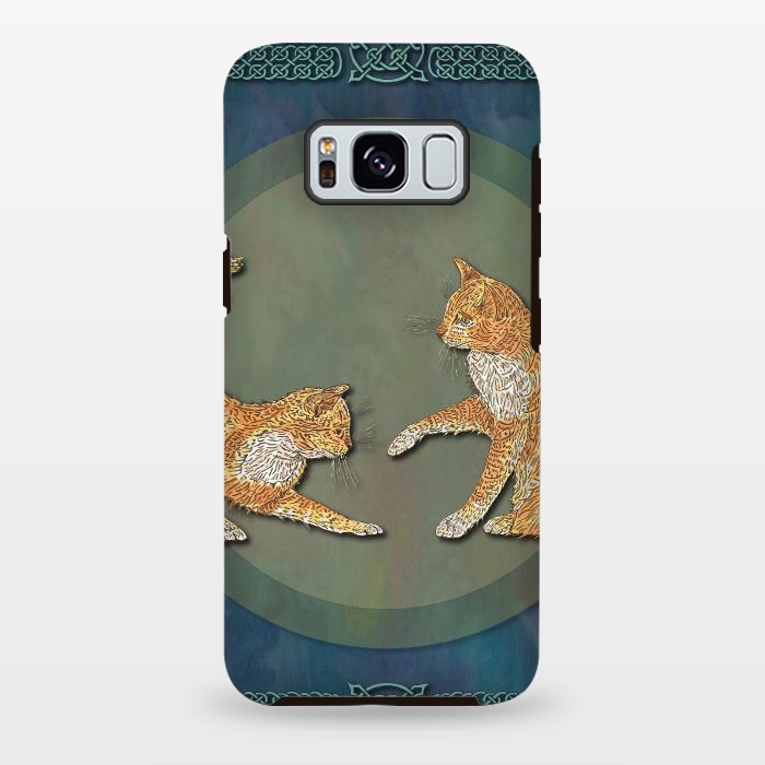Galaxy S8 plus StrongFit Ginger Cats by Lotti Brown