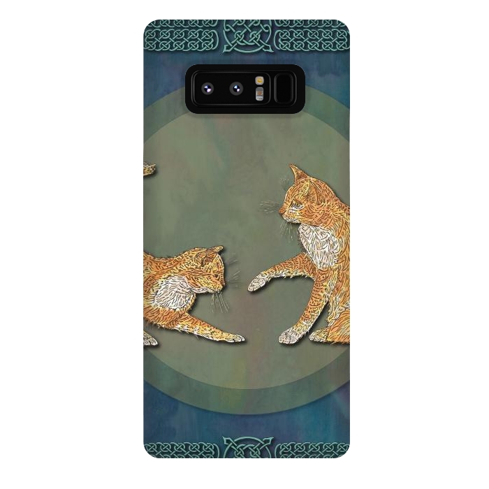 Galaxy Note 8 StrongFit Ginger Cats by Lotti Brown